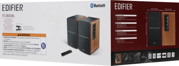 Колонки Edifier R1280DBs 2.0 коричневый 42Вт BT