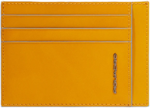 Чехол для кредитных карт Piquadro Blue Square PP2762B2R/G шафрановый натур.кожа
