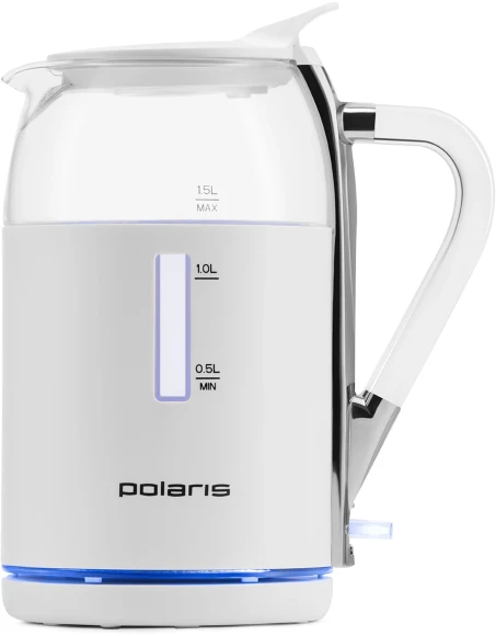 Чайник электрический Polaris PWK 1563CGL 1.5л. 2200Вт черный/прозрачный корпус: пластик/стекло