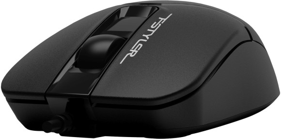 Мышь A4Tech Fstyler FM12T черный оптическая 1200dpi USB для ноутбука 2but (FM12T BLACK)