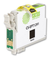 Картридж струйный Cactus CS-EPT1291 T1291 черный (15мл) для Epson Stylus Office B42/BX305/BX305F/BX320/BX525/BX625/SX420/SX425/SX525/SX620 с чипом Картридж струйный Cactus CS-EPT1291 T1291 черный (15мл) для Epson Stylus Office B42/BX305/BX305F/BX320/BX525/BX625/SX420/SX425/SX525/SX620 с чипом