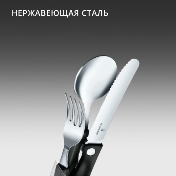Набор столовых приборов Victorinox Swiss Classic набор из 3предм. черный (6.7192.F3)