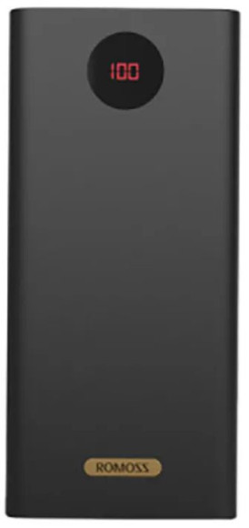 Мобильный аккумулятор Romoss PEA60 60000mAh QC3.0 22.5W 5A 3xUSB-A/USB-C черный (1560303)
