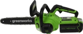 Цепная пила Greenworks G40CS30K2 аккум. дл.шины:12" (30cm) 1аккум. 4Ач ЗУ (2007807UB) Цепная пила Greenworks G40CS30K2 аккум. дл.шины:12" (30cm) 1аккум. 4Ач ЗУ (2007807UB)
