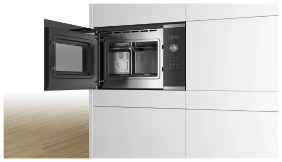 Микроволновая печь Bosch BFL554MS0 25л. 900Вт нержавеющая сталь/черный (встраиваемая)