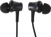 Гарнитура внутриканальные Xiaomi In-Ear 1.25м черный проводные в ушной раковине (ZBW4354TY)