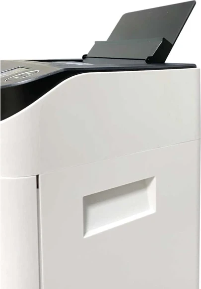 Шредер Office Kit SA150M (1,9х15) белый/черный с автоподачей (секр.P-5) фрагменты 8лист. 22лтр. скобы
