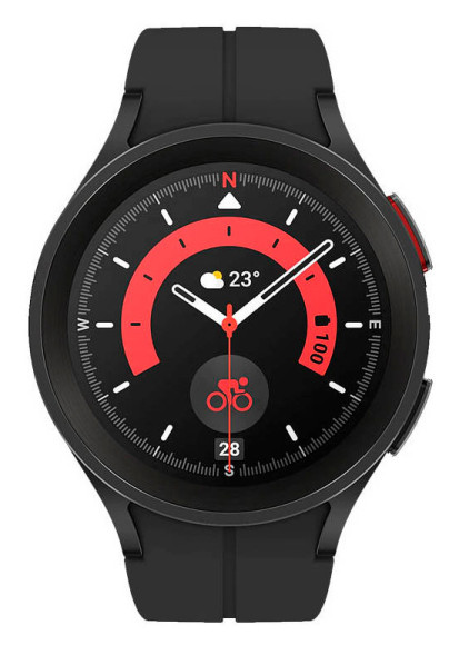 Смарт-часы Samsung Galaxy Watch 5 Pro 45мм 1.4" AMOLED корп.черный рем.черный (SM-R920NZKAMEA)