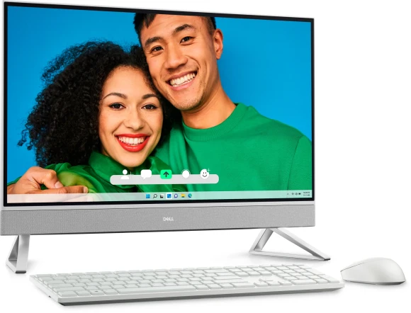 Моноблок Dell Inspiron 7730 27" Full HD i5 1334U (1.3) 16Gb SSD512Gb Iris Xe CR Windows 11 Pro GbitEth WiFi BT 90W клавиатура мышь Cam серебристый 1920x1080