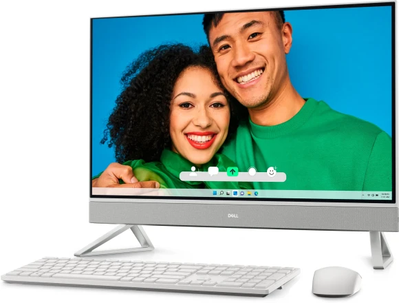 Моноблок Dell Inspiron 7730 27" Full HD i5 1334U (1.3) 16Gb SSD512Gb Iris Xe CR Windows 11 Pro GbitEth WiFi BT 90W клавиатура мышь Cam серебристый 1920x1080