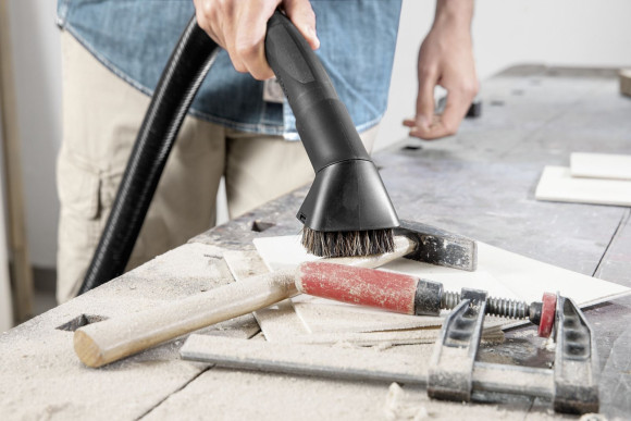 Строительный пылесос Karcher WD 3 P V-17/4/20 Workshop 1000Вт (уборка: сухая/сбор воды/выдув) желтый