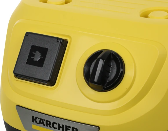 Строительный пылесос Karcher WD 3 P V-17/4/20 Workshop 1000Вт (уборка: сухая/сбор воды/выдув) желтый