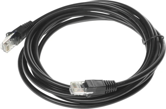 Патч-корд Buro UTP 4 пары cat.5E CCA molded 3м черный RJ-45 (m)-RJ-45 (m)