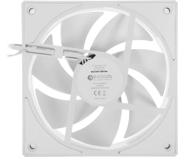 Вентилятор для корпуса ID-Cooling AF-127 ARGB 120х120x27 белый 4-pin 30дБ (AF-127-ARGB-W) Ret Вентилятор для корпуса ID-Cooling AF-127 ARGB 120х120x27 белый 4-pin 30дБ (AF-127-ARGB-W) Ret
