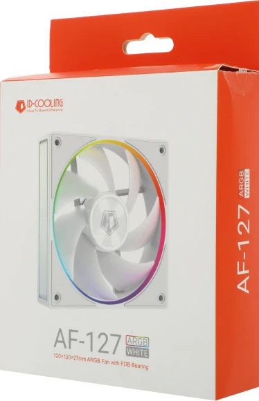 Вентилятор для корпуса ID-Cooling AF-127 ARGB 120х120x27 белый 4-pin 30дБ (AF-127-ARGB-W) Ret Вентилятор для корпуса ID-Cooling AF-127 ARGB 120х120x27 белый 4-pin 30дБ (AF-127-ARGB-W) Ret