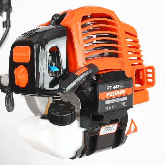 Триммер бензиновый Patriot PT 443 The One 1840Вт 2.5л.с. неразбор.штан. реж.эл.:леска/нож Триммер бензиновый Patriot PT 443 The One 1840Вт 2.5л.с. неразбор.штан. реж.эл.:леска/нож