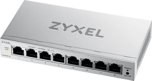 Коммутатор Zyxel GS1200-5V3-EU0101F (L2) 5x1Гбит/с управляемый
