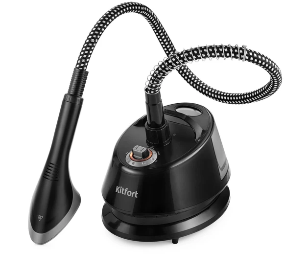 Отпариватель напольный Kitfort КТ-9112 1580Вт черный/серебристый Отпариватель напольный Kitfort КТ-9112 1580Вт черный/серебристый