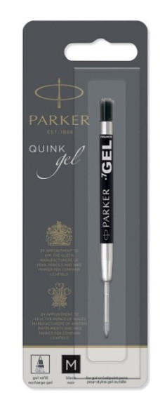 Стержень гелевый Parker Z05 (1950344) M 0.7мм черные чернила для ручек шариковых блистер