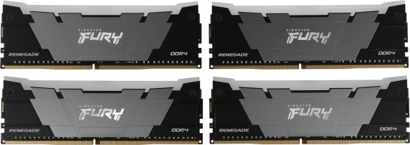 Память DDR4 4x32GB 3600MHz Kingston KF436C18RB2AK4/128 Fury Renegade RGB RTL Gaming PC4-28800 CL18 DIMM 288-pin 1.35В dual rank с радиатором Ret