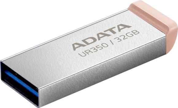 Флеш Диск A-Data 32GB UR350 UR350-32G-RSR/BG USB3.2 серебристый/коричневый Флеш Диск A-Data 32GB UR350 UR350-32G-RSR/BG USB3.2 серебристый/коричневый