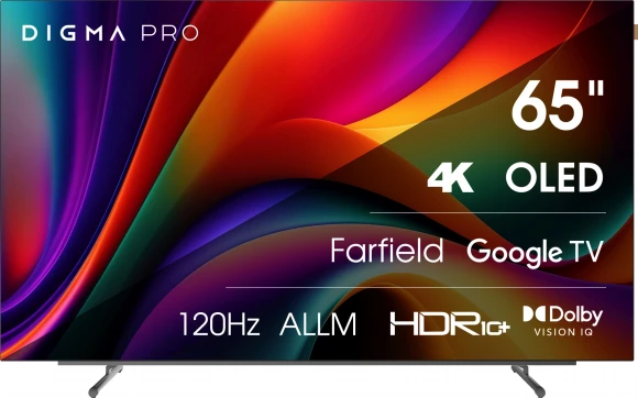 Телевизор OLED Digma Pro 65" OLED 65M Google TV Frameless черный/серебристый 4K Ultra HD 120Hz DVB-T DVB-T2 DVB-C DVB-S DVB-S2 USB WiFi Smart TV Телевизор OLED Digma Pro 65" OLED 65M Google TV Frameless черный/серебристый 4K Ultra HD 120Hz DVB-T DVB-T2 DVB-C DVB-S DVB-S2 USB WiFi Smart TV
