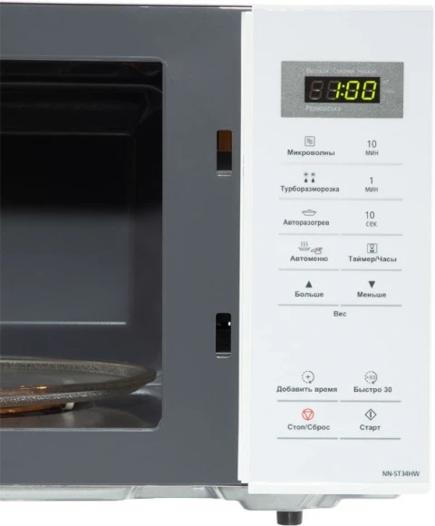 Микроволновая Печь Panasonic NN-ST34HWZPE 25л. 800Вт белый Микроволновая Печь Panasonic NN-ST34HWZPE 25л. 800Вт белый