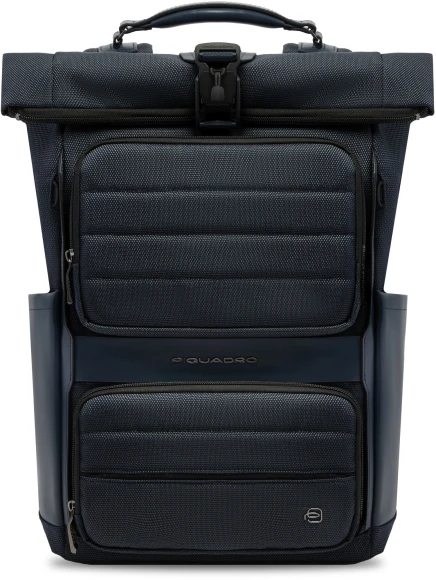 Рюкзак мужской Piquadro Oberon CA7280W150/CAMOCU роллтоп коричневый нейлон/натур.кожа