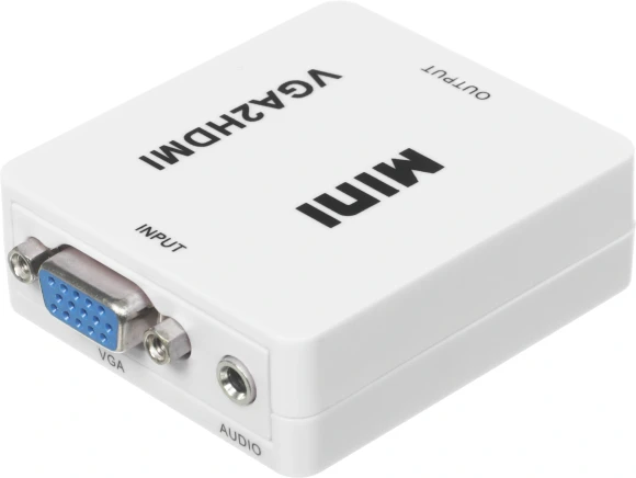 Переходник аудио-видео Premier 5-982 VGA (f)/HDMI (f)/Jack 3.5 (m) белый