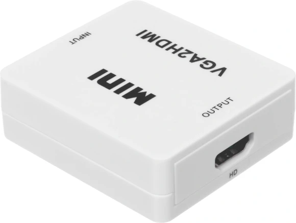 Переходник аудио-видео Premier 5-982 VGA (f)/HDMI (f)/Jack 3.5 (m) белый