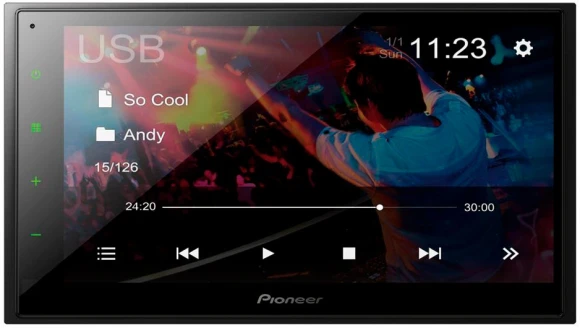 Автомагнитола Pioneer DMH-A345BT 2DIN 4x50Вт 6.8" ПДУ RDS Автомагнитола Pioneer DMH-A345BT 2DIN 4x50Вт 6.8" ПДУ RDS