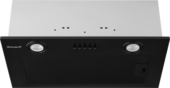 Вытяжка встраиваемая Weissgauff Box 850 PB Black Edition черный управление: кнопочное (1 мотор)