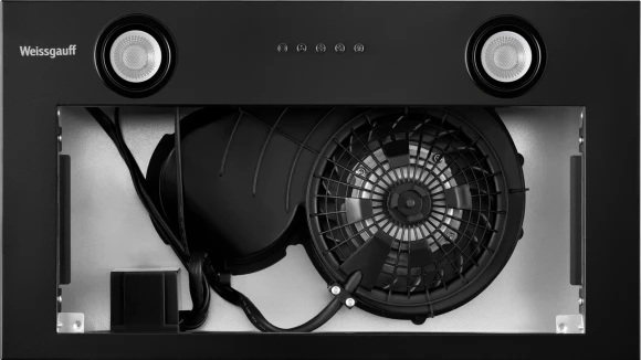 Вытяжка встраиваемая Weissgauff Box 850 PB Black Edition черный управление: кнопочное (1 мотор)