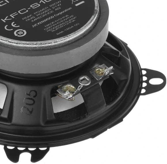 Колонки автомобильные Kenwood KFC-S1056 (без решетки) 220Вт 88дБ 4Ом 10см (4дюйм) (ком.:2кол.) широкополосные однополосные
