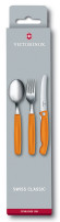 Набор столовых приборов Victorinox Swiss Classic набор из 3предм. оранжевый (6.7192.F9)