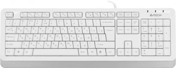 Клавиатура A4Tech Fstyler FKS10 белый/серый USB (FKS10 WHITE)