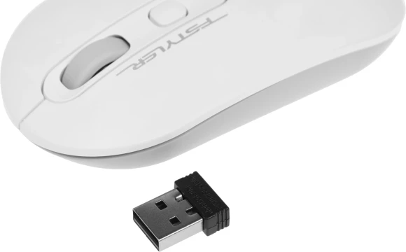 Мышь A4Tech Fstyler FG20 белый оптическая 2000dpi беспров. USB для ноутбука 4but (FG20 WHITE)