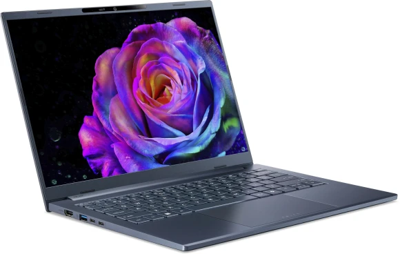 Ноутбук Acer Swift Go 14 AI SFG14-75-58NB Core Ultra 5 226V 16Gb SSD1Tb Intel Arc 130V 14" OLED WUXGA (1920x1200) без ОС blue WiFi BT Cam (NX.JNBCD.007)