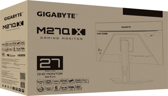 Монитор Gigabyte 27" M27Q X черный IPS LED 0.5ms 16:9 HDMI M/M полуматовая HAS 350cd 178гр/178гр 2560x1440 240Hz FreeSync Premium DP 2K USB 5.2кг Монитор Gigabyte 27" M27Q X черный IPS LED 0.5ms 16:9 HDMI M/M полуматовая HAS 350cd 178гр/178гр 2560x1440 240Hz FreeSync Premium DP 2K USB 5.2кг