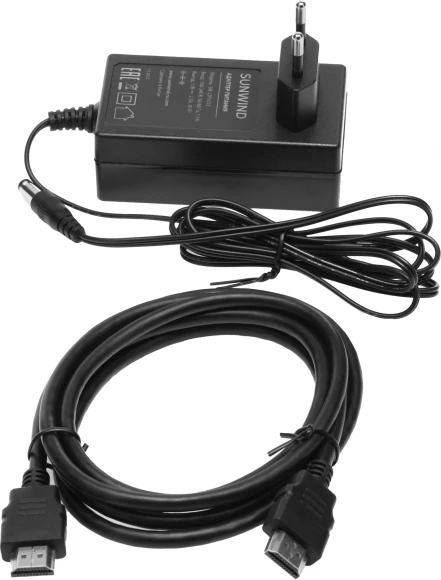 Монитор SunWind 21.5" SM-22FV222 черный VA 5ms 16:9 HDMI матовая 250cd 178гр/178гр 1920x1080 100Hz FreeSync VGA FHD 2.29кг