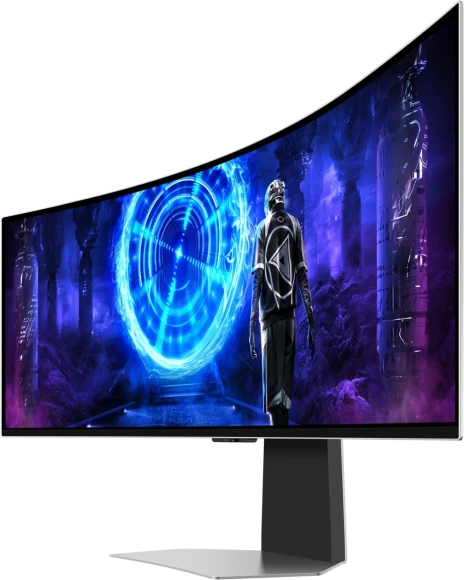 Монитор Samsung 49" Odyssey OLED G9 S49DG952SI серебристый OLED LED 32:9 HDMI M/M TV матовая HAS 250cd 178гр/178гр 5120x1440 240Hz FreeSync Premium Pro DP USB 12.6кг