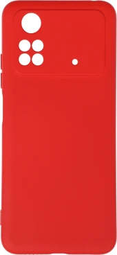 Чехол (клип-кейс) DF для Poco M4 Pro (4G) poOriginal-06 красный (POORIGINAL-06 (RED))