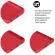 Чехол (клип-кейс) DF для Poco M4 Pro (4G) poOriginal-06 красный (POORIGINAL-06 (RED))