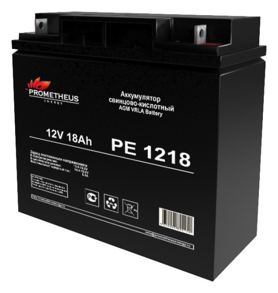 Батарея для ИБП Prometheus Energy PE 1218 12В 18Ач Батарея для ИБП Prometheus Energy PE 1218 12В 18Ач