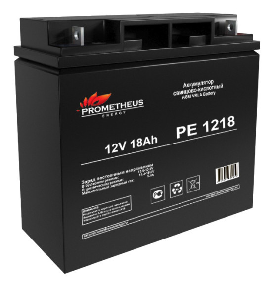 Батарея для ИБП Prometheus Energy PE 1218 12В 18Ач Батарея для ИБП Prometheus Energy PE 1218 12В 18Ач