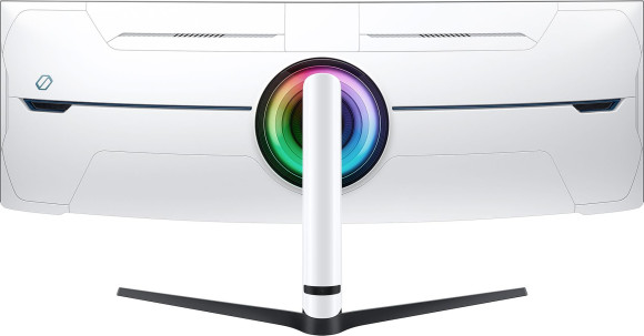 Монитор Samsung 57" Odyssey Neo G9 S57CG952NI черный VA LED 32:9 HDMI полуматовая HAS Piv 2500:1 420cd 178гр/178гр 7680x2160 240Hz FreeSync Premium Pro DP Dual UHD USB 19кг