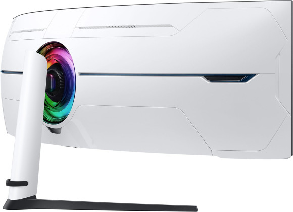 Монитор Samsung 57" Odyssey Neo G9 S57CG952NI черный VA LED 32:9 HDMI полуматовая HAS Piv 2500:1 420cd 178гр/178гр 7680x2160 240Hz FreeSync Premium Pro DP Dual UHD USB 19кг