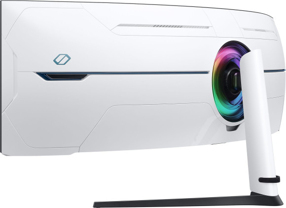 Монитор Samsung 57" Odyssey Neo G9 S57CG952NI черный VA LED 32:9 HDMI полуматовая HAS Piv 2500:1 420cd 178гр/178гр 7680x2160 240Hz FreeSync Premium Pro DP Dual UHD USB 19кг