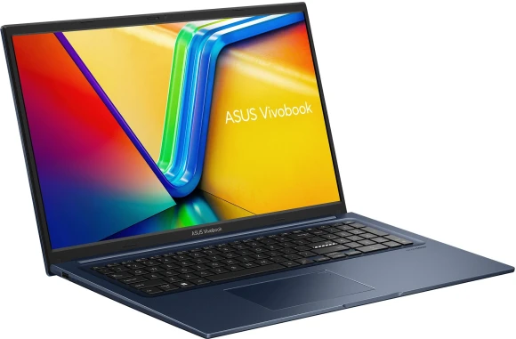 Ноутбук Asus Vivobook 17 X1704VA-AU1108 Core 7 150U 16Gb SSD512Gb Intel Graphics 17.3" IPS FHD (1920x1080) без ОС blue WiFi BT Cam (90NB13X2-M00MU0)