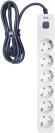 Сетевой фильтр Powercom SP-06W 3,0М 3м (6 розеток) белый/серый (коробка) Сетевой фильтр Powercom SP-06W 3,0М 3м (6 розеток) белый/серый (коробка)